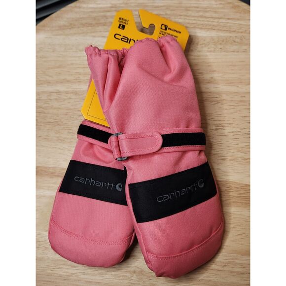 Carhartt Toddler Girl Mittens – Waterproof & Insulated, Size Large, Pink, NWT - Picture 1 of 9